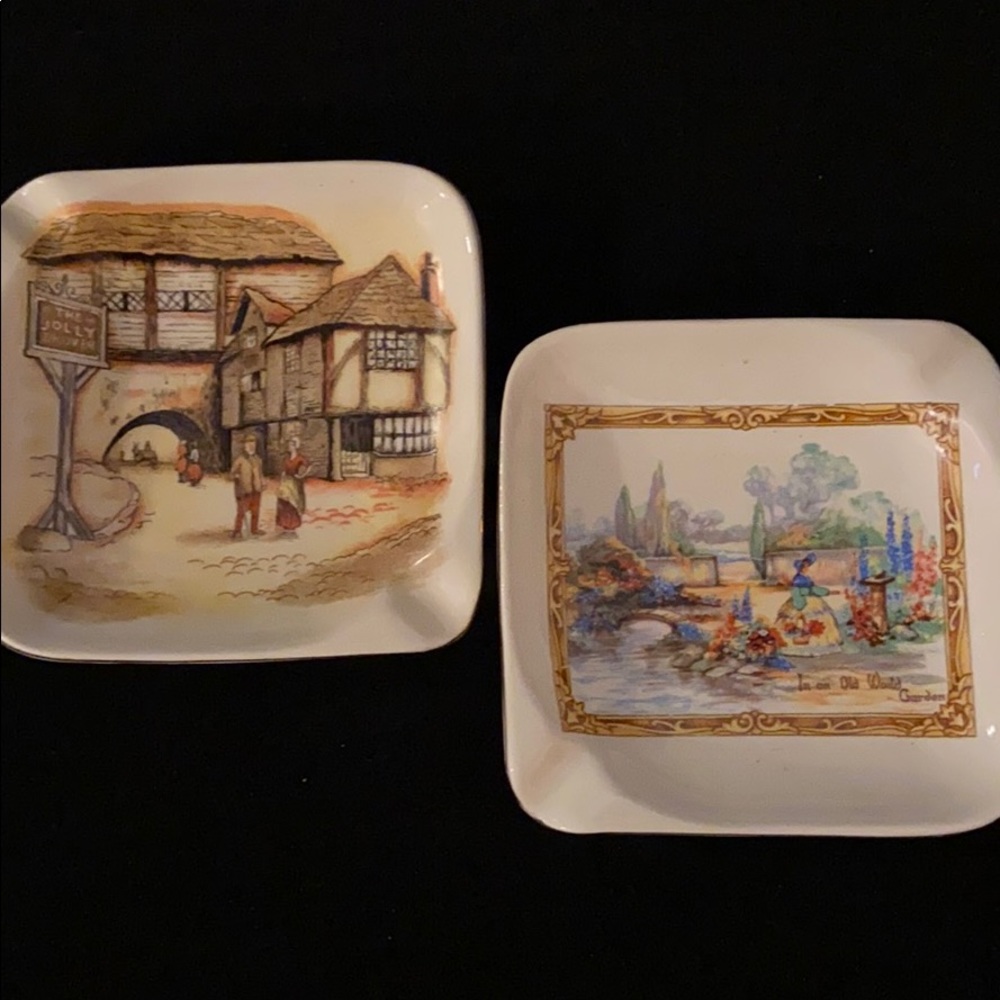 Vintage England Lancaster Hanley Ashtrays